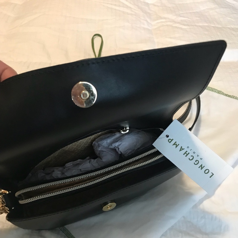 Longchamp Black Leather Crossbody Bag - Picture 4 of 7